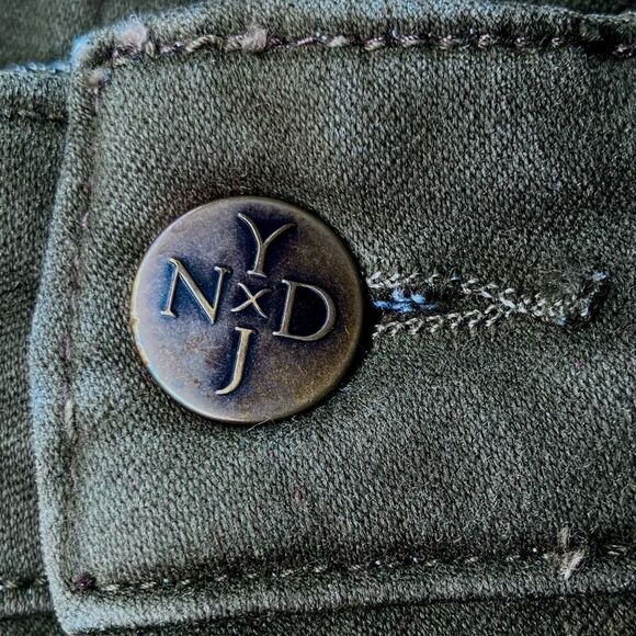 NYDJ Alina Legging Jeans in Olive Green Women’s 12 - Picture 3 of 9